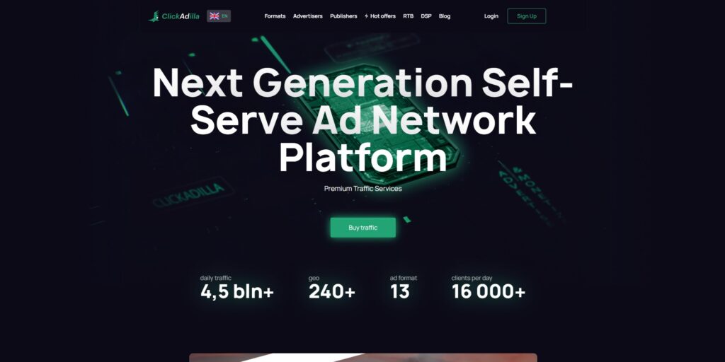 Popunder ad network review ClickAdilla