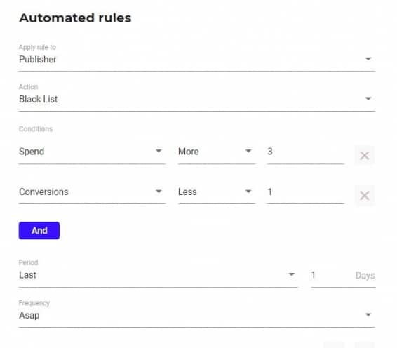 popup & popunder campaign optimization process