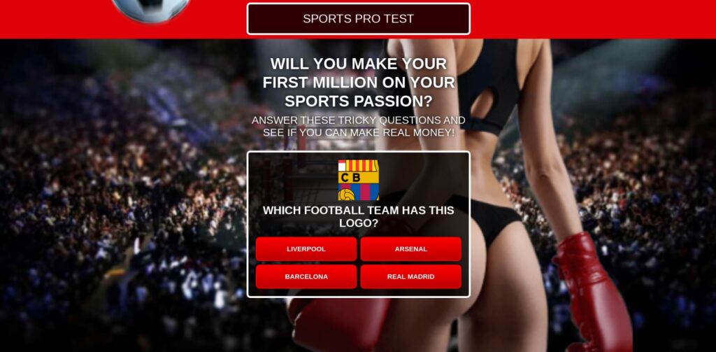Pop-up and popunder ads example for Betting pre-landing page