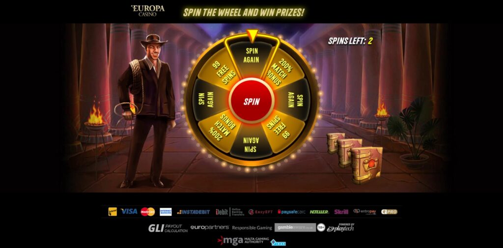 Pop-up and popunder ads example of Gambling pre-landing page