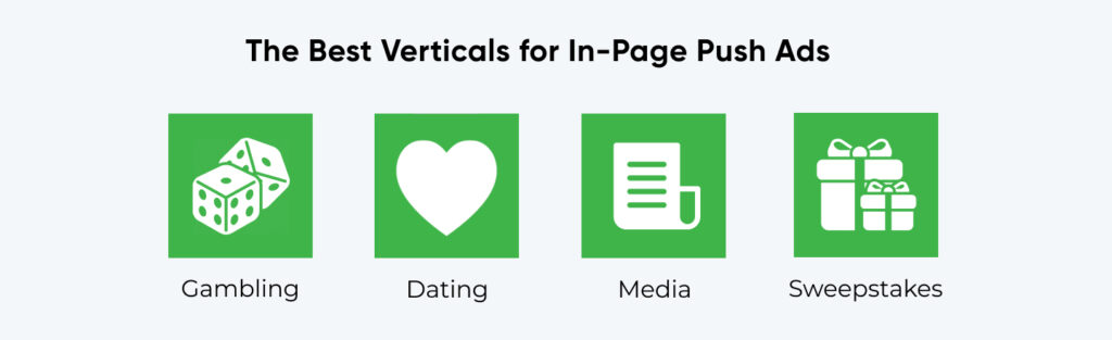 Top niches for in-page push ads in April 2024 at RichAds ad network